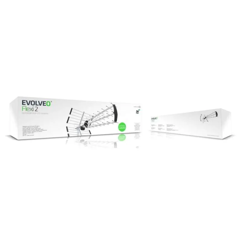 EVOLVEO Flexi 2, pasívna vonkajšia DAB+/DVB-T2 anténa, filter LTE,4G,5G (TDEFLEXI2)