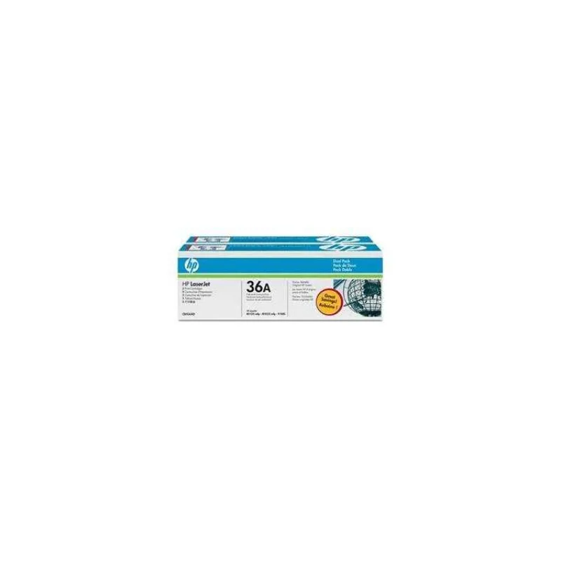 HP černý toner pro LJ P1505, aQ 2000 str. CB436AD 2pack originál (CB436AD)