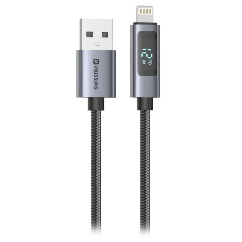Swissten LCD kabel USB-A / lightning 1m (71551071)