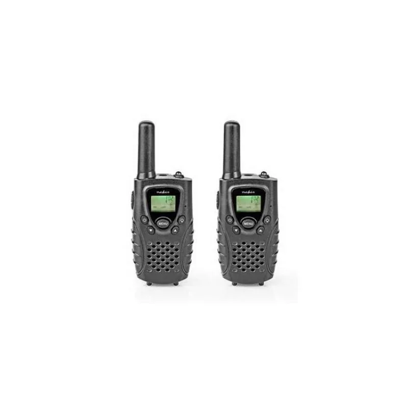 Nedis WLTK0800BK - Vysílačka | Dosah 8 km | 8 Kanálů | PTT / VOX | 2 Kusy |Černá (WLTK0800BK)