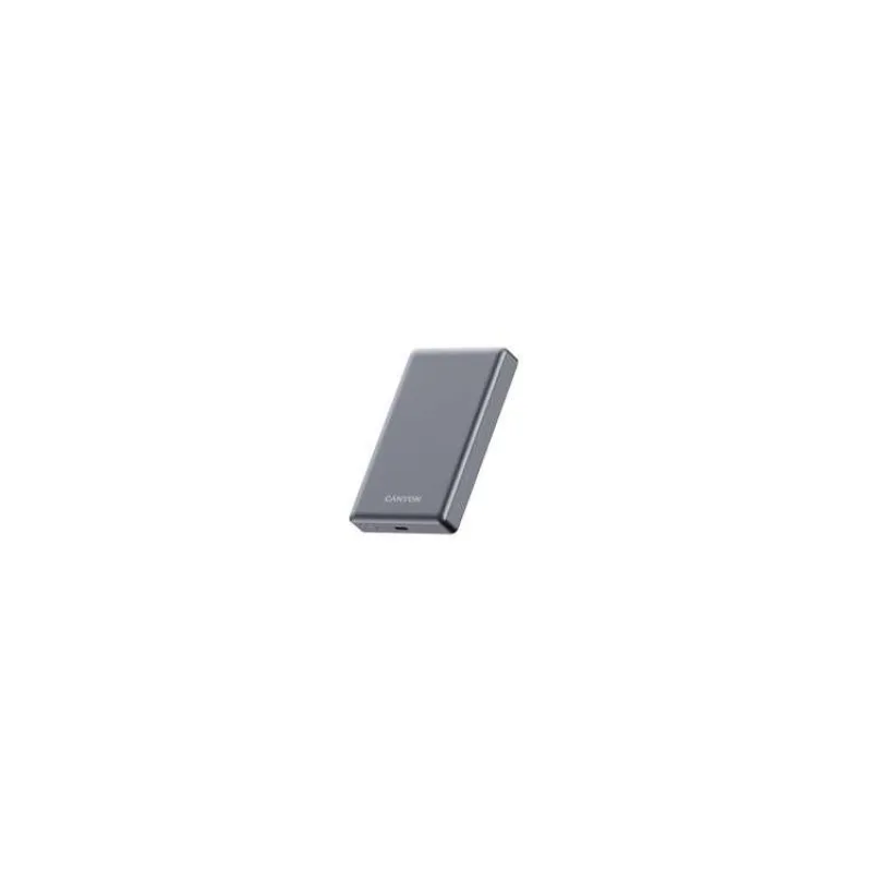 Canyon OnCharge 510, Powerbank, 10.000 mAh, in: USB-C, out: USB-C PD 20W + Wireless Magnet 15W, štíhla, šedá (CNS-CPB510DG)
