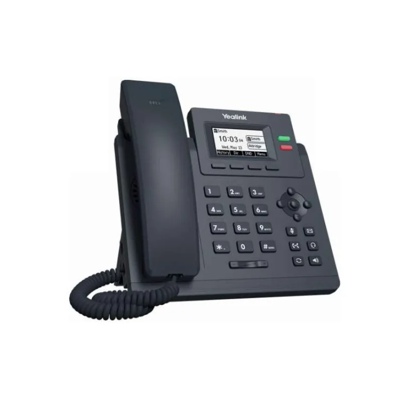 IP telefón Yealink SIP-T31P, 2,3" grafika 132x64, 2x RJ45 10/100, PoE, 2x SIP, s adaptérom (SIP-T31P)