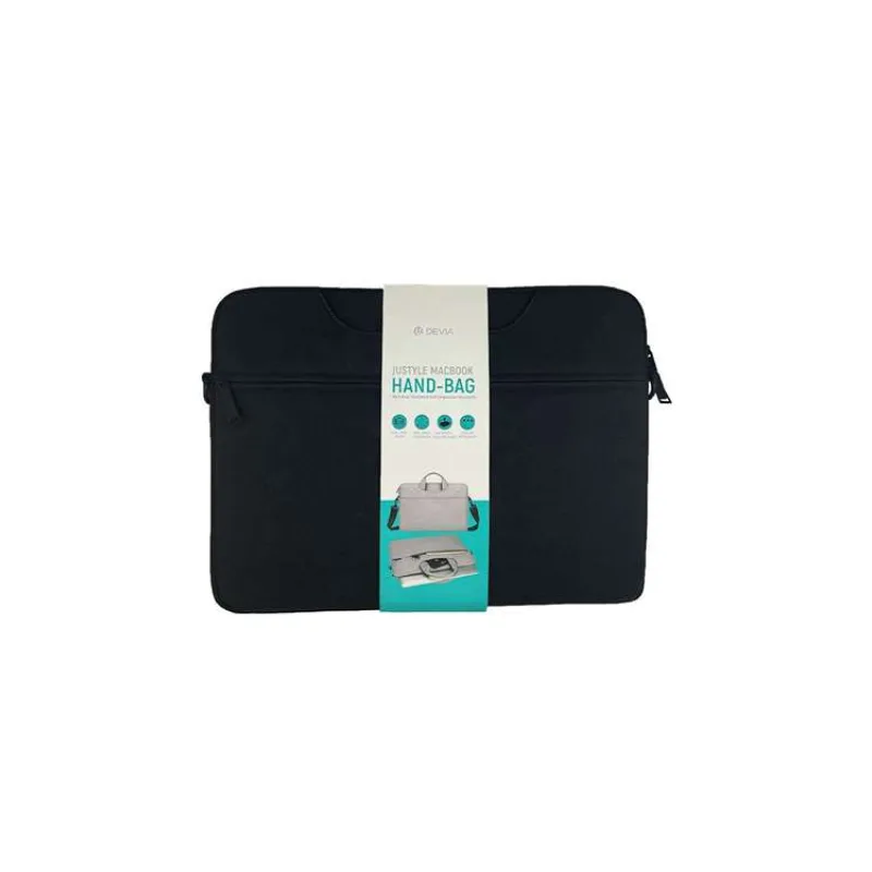 Devia taška Justyle Handbag pre Macbook Pro/ Air Retina 13" - Black (6938595348501)
