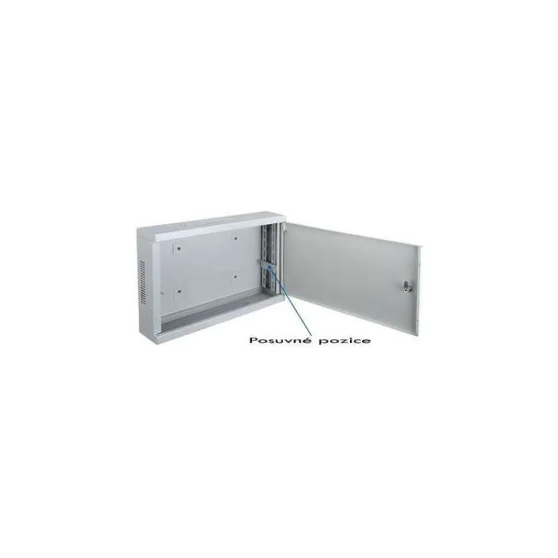 DATACOM 19" rozvaděč 2U 540/350/120 mm (plech) WALL2 (7093)