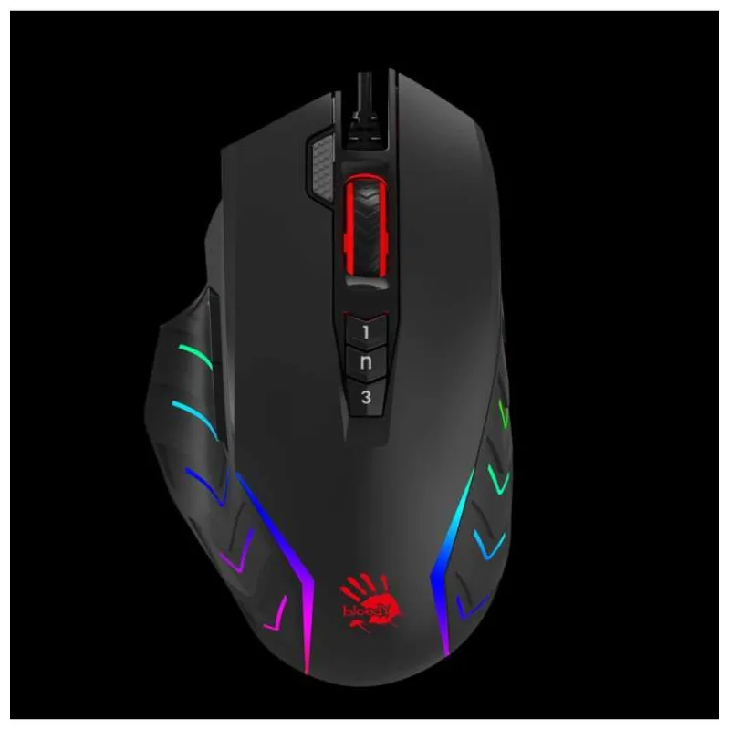 A4tech Bloody Myš J95S Activated, podsvícená herní myš, 8000 DPI, USB, Černá (J95S A BK)