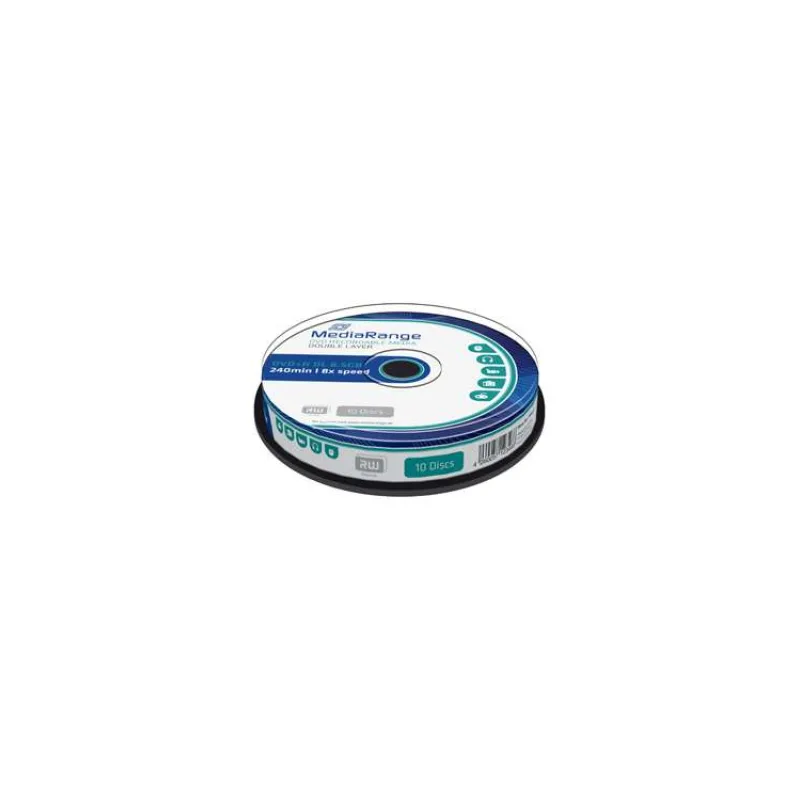 DVD+R MediaRange DL 8,5GB 8X Dvojvrstvové Printable 10ks/cake (MR466/468)