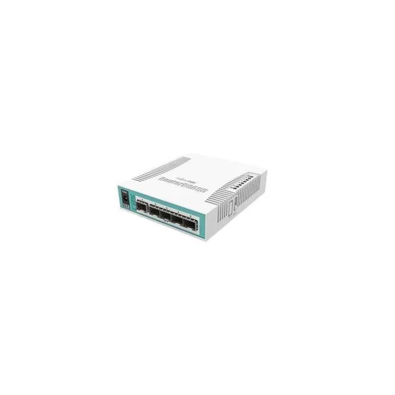 MikroTik Cloud Router Switch CRS106-1C-5S, 400MHz CPU, 128MB RAM,1xGLAN/SFP, 5xSFP slot, vrátane. Licencia L5 (CRS106-1C-5S)