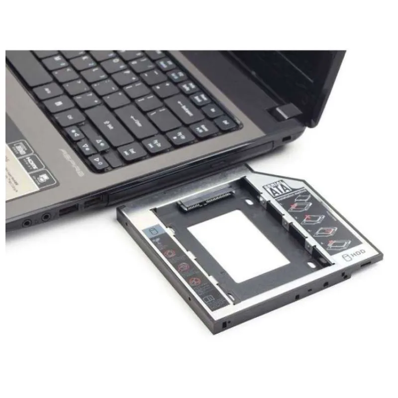 Gembird Tenký montážní rámeček pro 2,5" disk do 5,25" pozice, pro disky do 9,5 mm (MF-95-01)