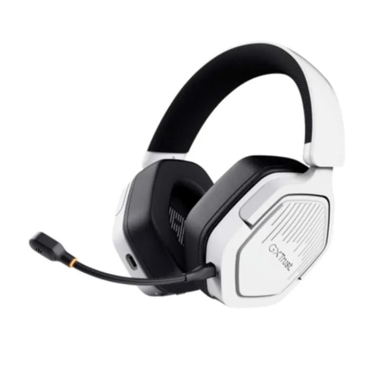 TRUST Herní sluchátka GXT 493W Carus, Bluetooth, 2.4GHz, bílá (25534)