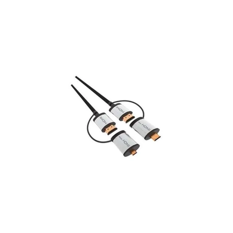 PLATINET OMEGA kabel HDMI v1.4 černý 1,5m + adapter na miniHDMI a microHDMI (OCHBA1G)
