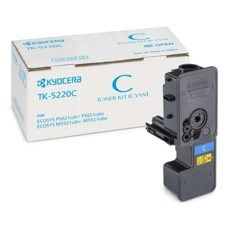 Kyocera toner TK-5220C/ 1 200 A4/ azurový/ pro M5521cdn/ cdw, P5021cdn/cdw (TK-5220C)