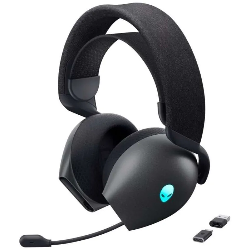DELL bezdrátová náhlavní souprava AW725H/ Wireless gaming Tri - mode Headset/ sluchátka + mikrofon/ černá (545-BBFW)