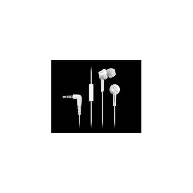 Panasonic RP-TCM115E-W, drátové sluchátka, do uší, 3,5mm jack, kabel 1,2m, bílá (RP-TCM115E-W)