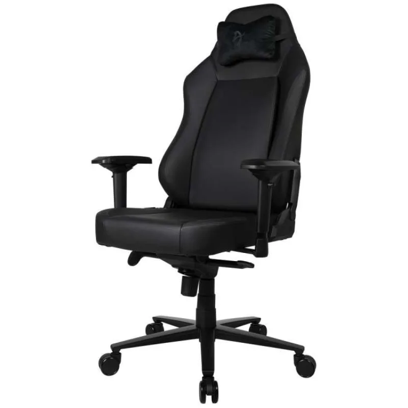 AROZZI herní židle PRIMO Full Premium Leather Black/ 100% přírodní italská kůže/ černá (PRIMO-PREM-BK)