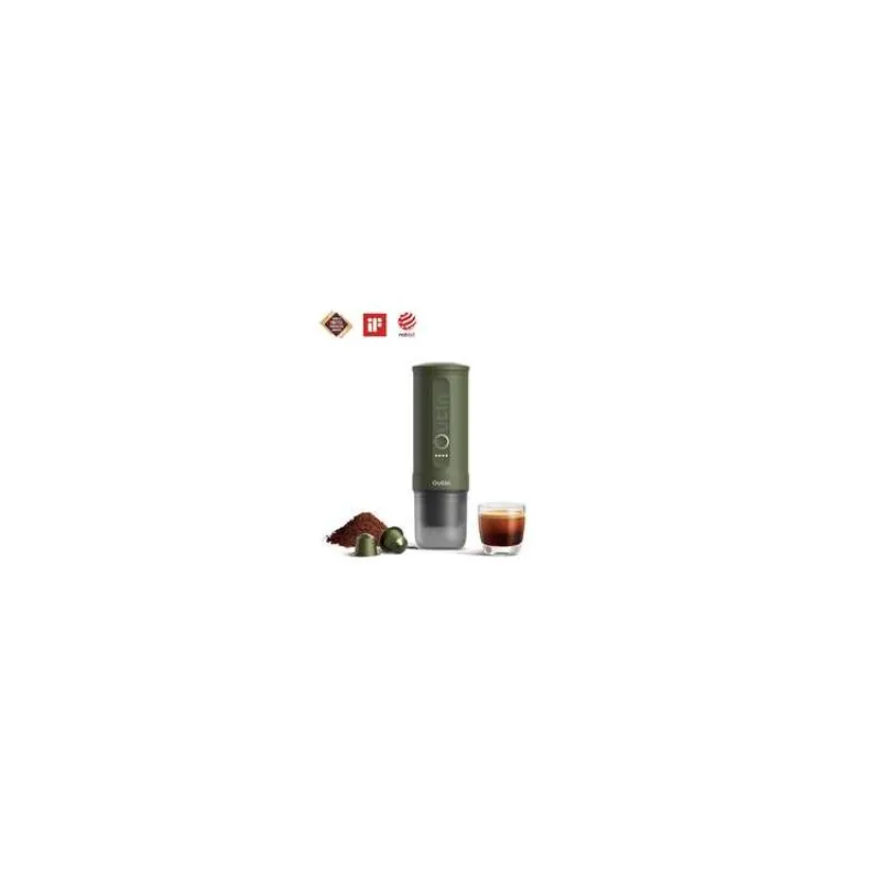 Outin Nano Prenosný espresso kávovar, farba lesná zelená (OTEM-01-FG)