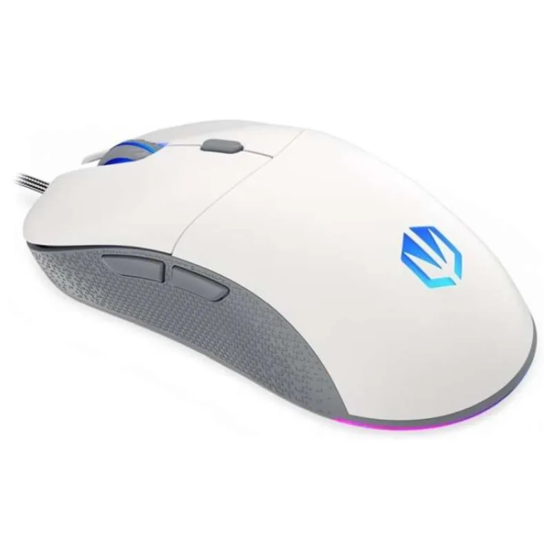 ENDORFY Herní myš GEM Plus Onyx White, USB, ARGB, bílá (EY6A011)