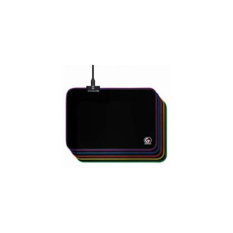 Gembird Podložka pod myš látková černá, MP-GAMELED-M, USB, RGB podsvícení, herní, 250x350mm (MP-GAMELED-M)