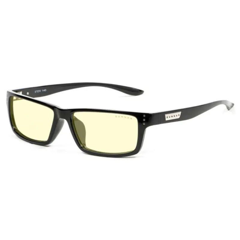 GUNNAR kancelářske/herní brýle RIOT ONYX jantarová skla BLF 65 GUNNAR focus (RIO-00101)