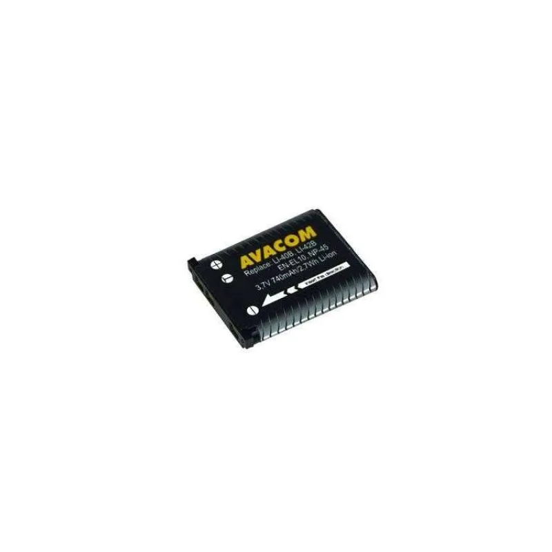 AVACOM Olympus Li-40B, Li-42B, Fujifilm NP-45, Nikon EN-EL10 Li-Ion 3.7V 740mAh 2.7Wh (DIOL-LI40-AVA)