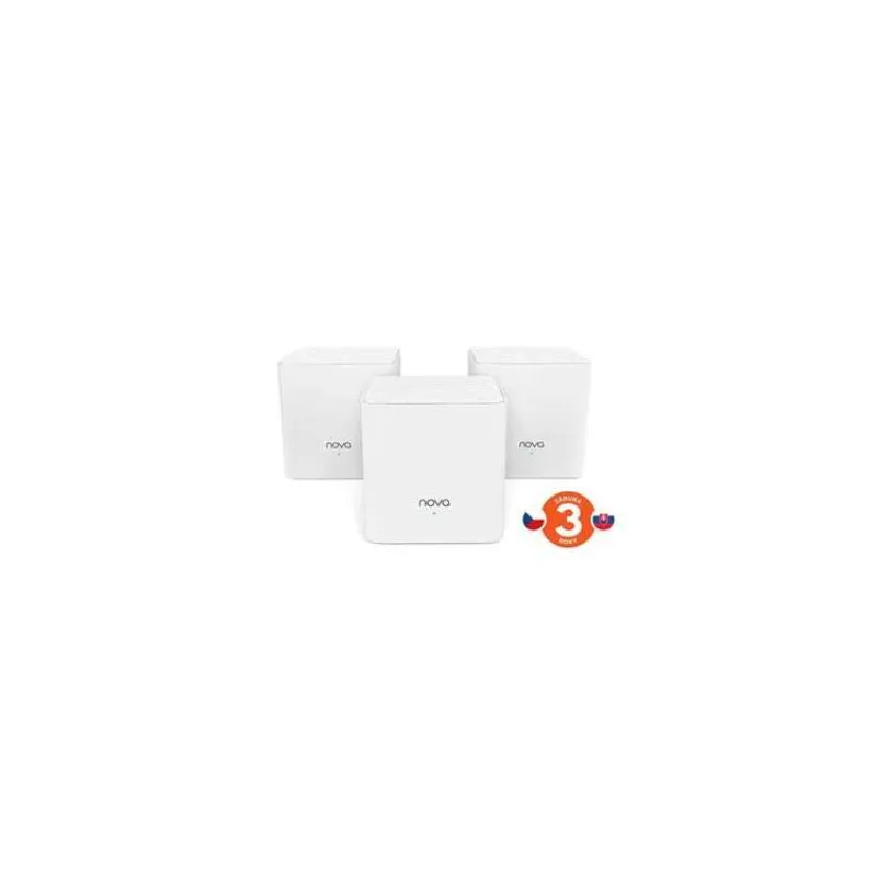 Tenda Nova MW3 (3-pack) WiFi AC1200 Mesh systém Dual Band, 2x LAN/WAN, MU-MIMO, SMART aplikácie (75011821)