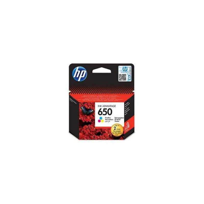HP inkoustová kazeta 650 tříbarevná CZ102AE originál (CZ102AE)