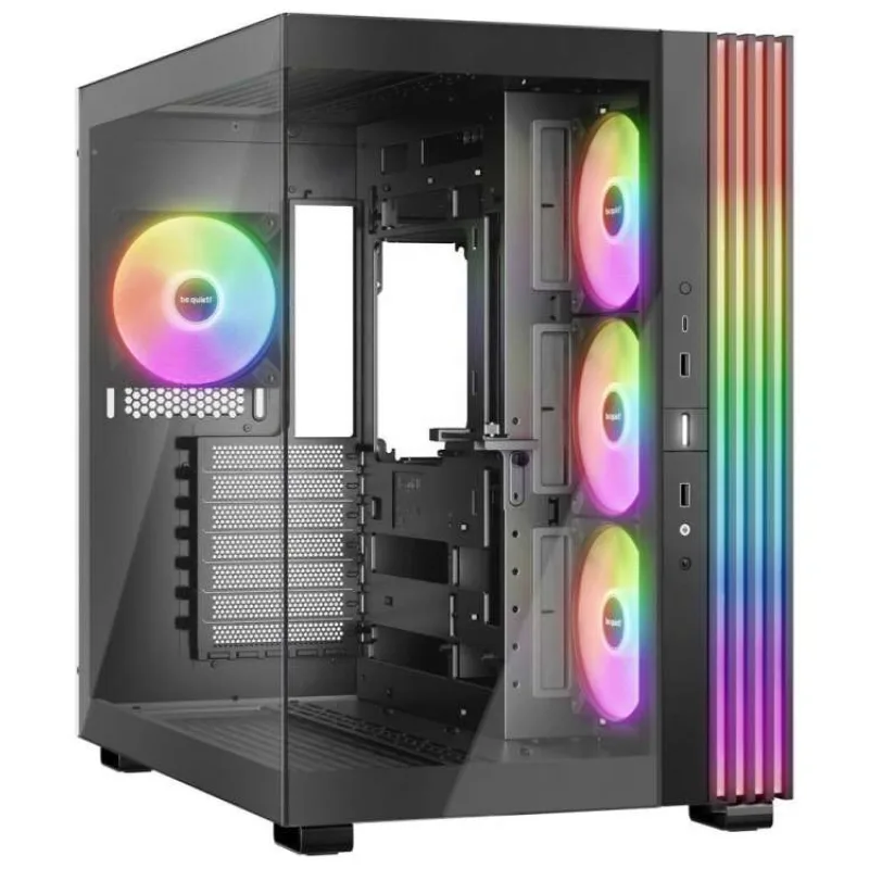 Be quiet! skříň LIGHT BASE 600LX / ATX / 4x 120mm ARGB fan / 2xUSB 3.0 / USB-C / panoramatická / černá (BGW67)