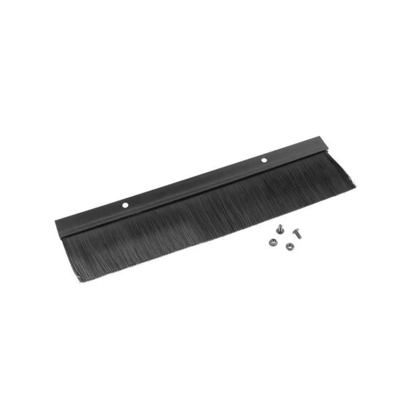 LANBERG 19" CABLE ENTRY BRUSH PANEL BLACK (AK-1102-B)