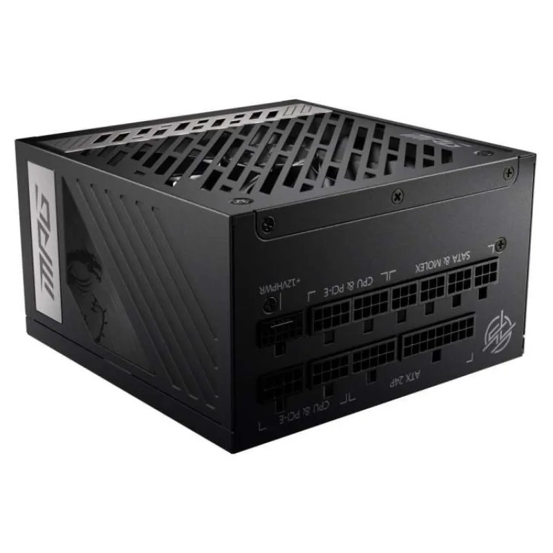 MSI zdroj MPG A850G PCIE5/ 850W/ ATX3.1/ akt. PFC/ 10 let záruka/ 135mm ventilátor/ plně modulární/ 80PLUS Gold (306-7ZP7B11-CE0)
