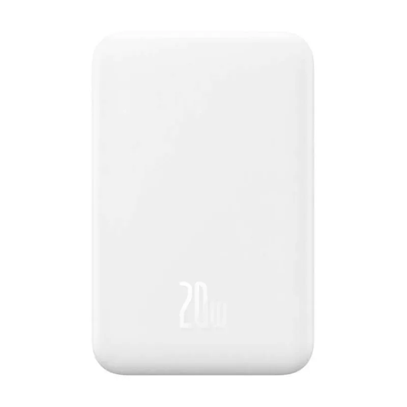 Baseus power banka Mini s bezdrôtovým nabíjaním 5000 mAh 20W USB-C biela (6932172636210)