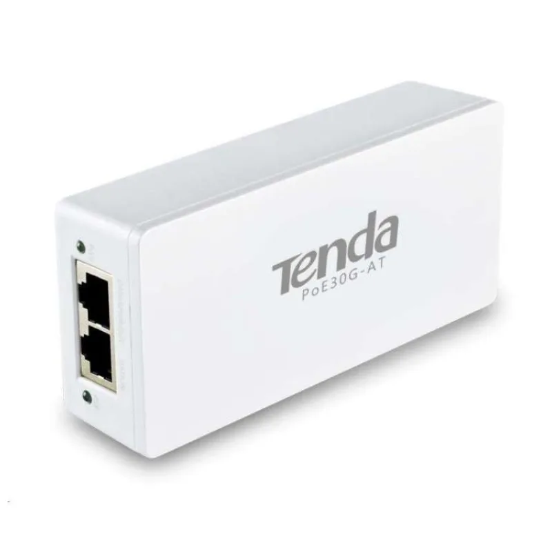 Tenda POE30G-AT Gigabit Power Injector AF/AT 30W, 802.3af, 802.3at, 2x GLAN 10/100/1000 Mb/s, PoE+ (75011501)