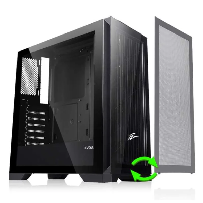 EVOLVEO Ptero Q2/Micro ATX/Transpar./Čierna (PTEROQ2)