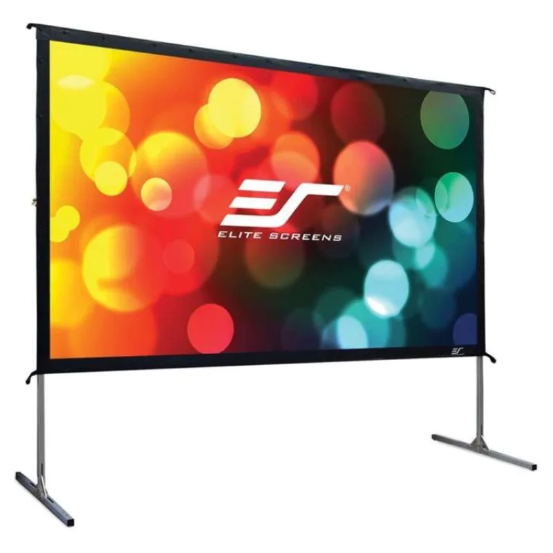 ELITE SCREENS plátno mobilní outdoor stativ 100" (254cm)/ 16:9/ 124,5×221,5cm/ hliníkový/ přední a zadní projekce (OMS100H2-DUAL)