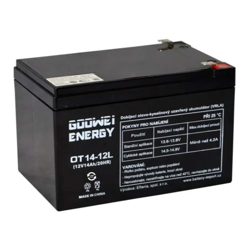 GOOWEI ENERGY Pb záložní akumulátor VRLA GEL 12V/14Ah (OTL14-12) (OTL14-12)