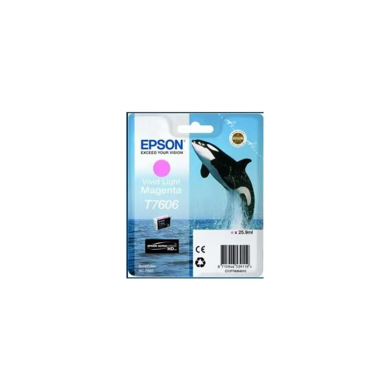 EPSON cartridge T7606 Vivid Light Magenta (kosatka) (C13T76064N10)