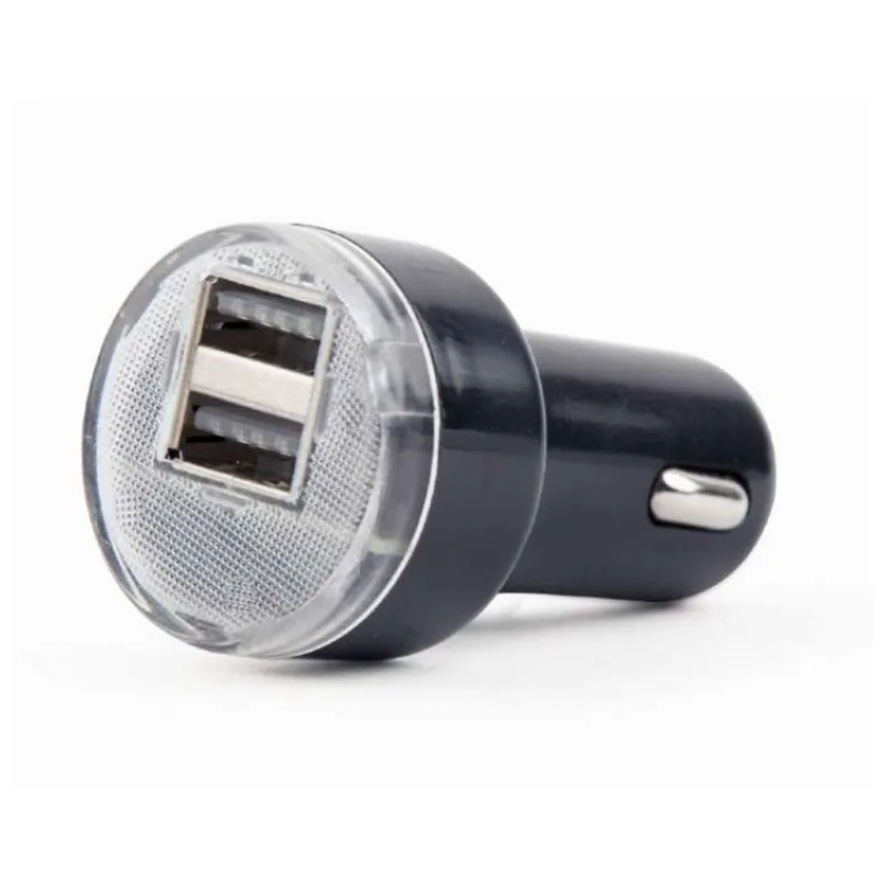 GEMBIRD 2portová USB nabíječka do auta, 2,1A černá (EG-U2C2A-CAR-02)