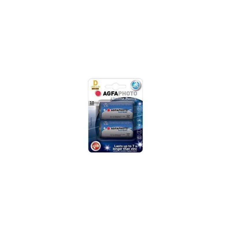 AgfaPhoto Power alkalická batéria 1.5V, LR20/D, blister 2ks (AP-LR20-2B)