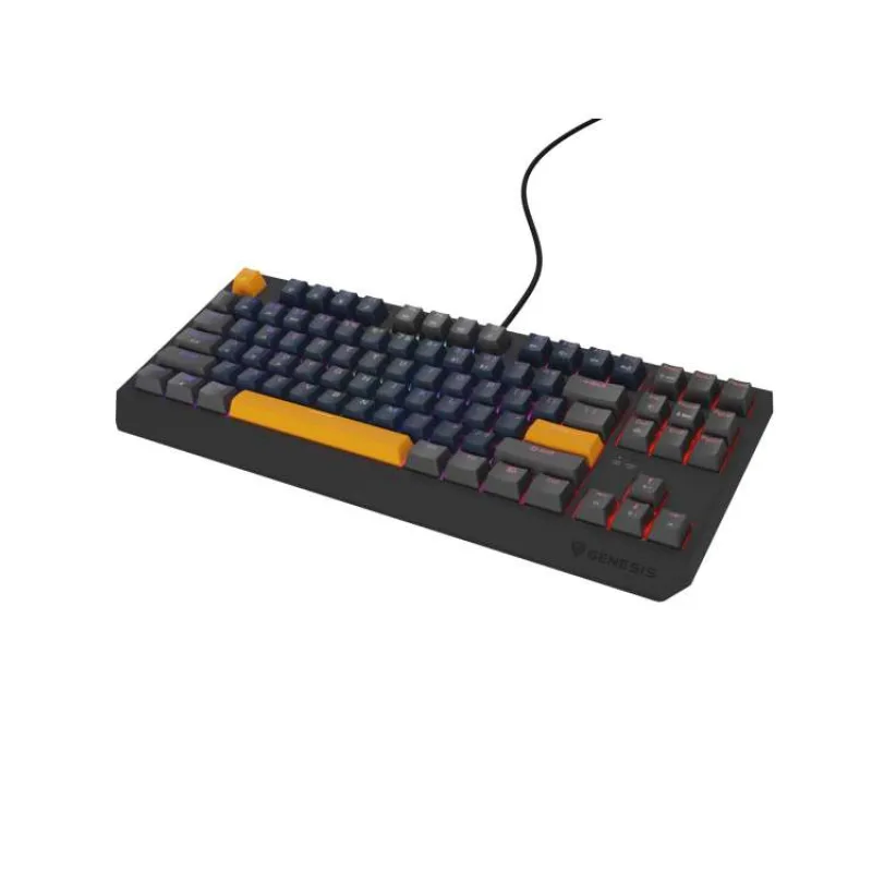 GENESIS herní klávesnice THOR 230/TKL/RGB/Outemu Panda/Drátová USB/US layout/Naval Blue Positive (NKG-2163)