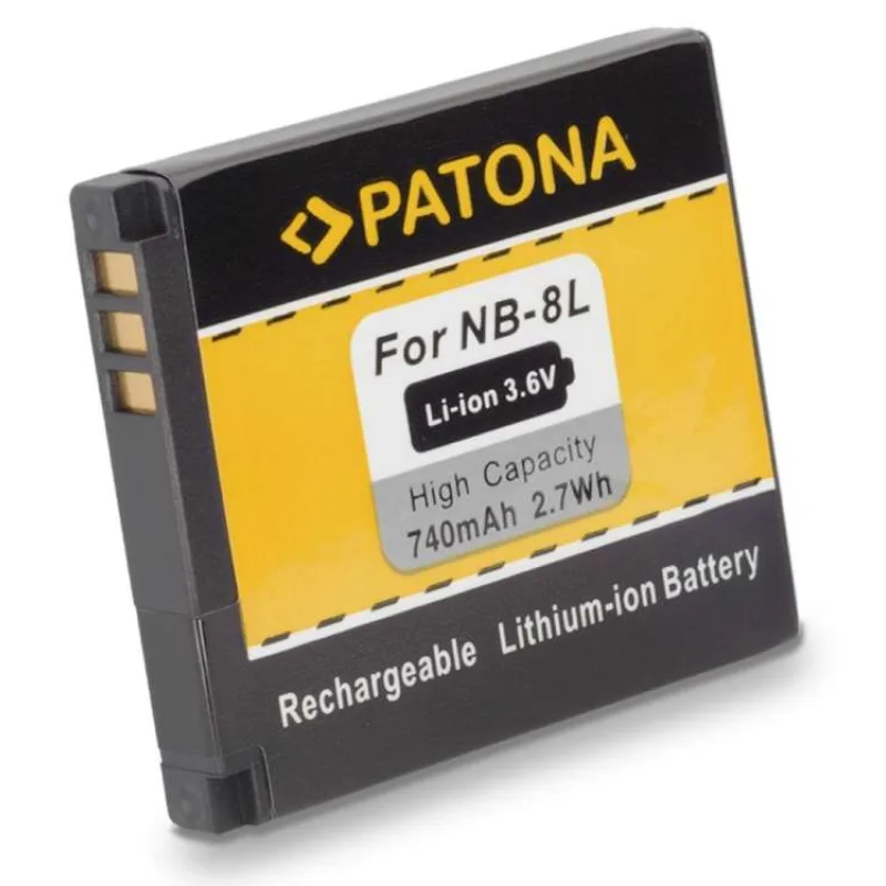 PATONA baterie pro foto Canon NB-8L 740mAh Li-Ion (PT1113)
