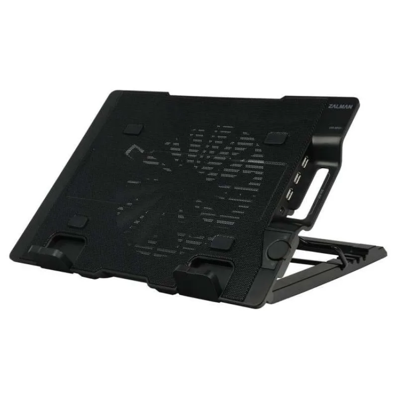 Zalman chladič notebooku ZM-NS2000 / pro notebooky do 17" / naklápěcí / USB Hub / USB / černý (ZM-NS2000)