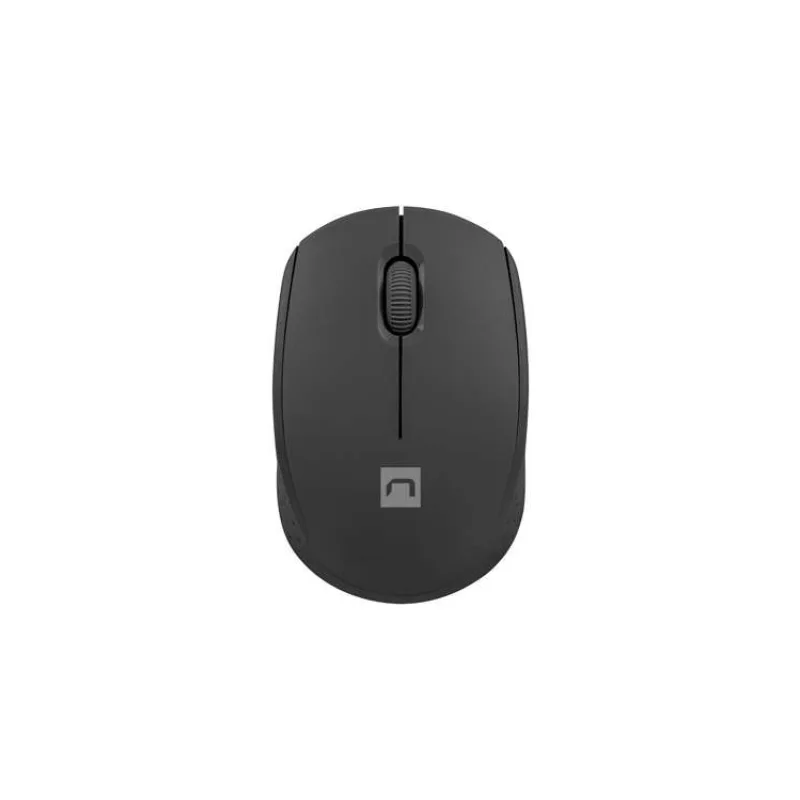 Myš Natec STORK/Kancelárska/Optická/1 600 DPI/Bezdrôtová USB/Čierna (NMY-2000)