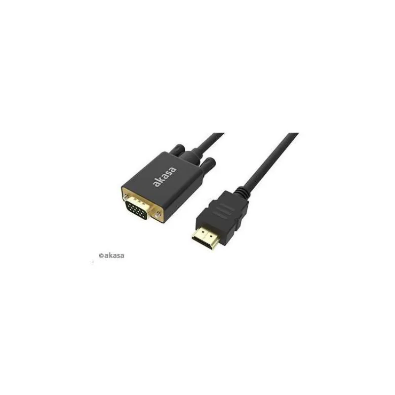AKASA - adaptér HDMI na D-sub - 2 m (AK-CBHD26-20BK)