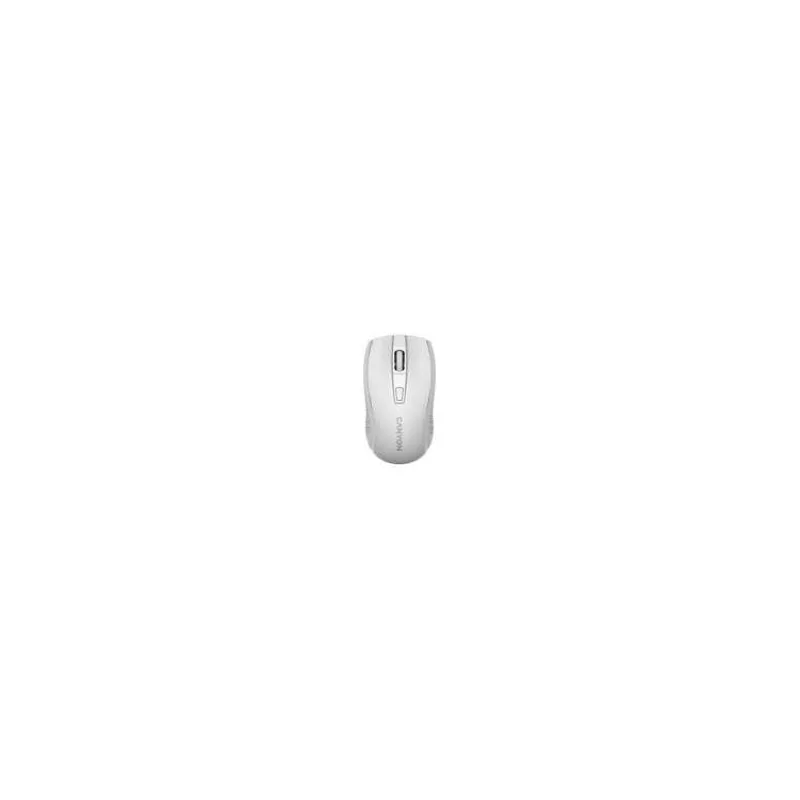 Canyon OnClick 20, Wireless 2.4GHz optická myš, tichá, 6 tlačidiel, 1.600 dpi, akcelerácia 8G, biela (CNE-CMSW20W)