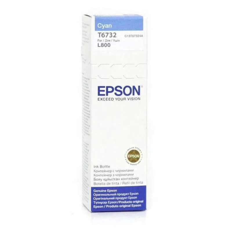 EPSON container T6732 cyan ink (70ml - L800, L805, L810, L850, L1800) (C13T67324A)