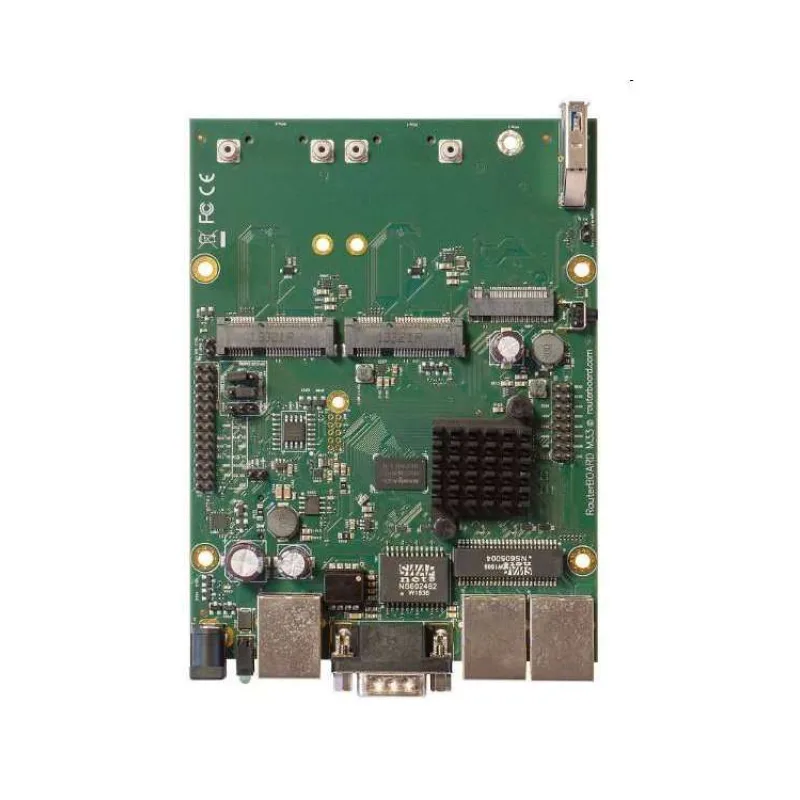 MikroTik RouterBOARD RBM33G, dvojjadrový 880MHz, 256MB DDR3, 3x GLAN, 2x mini-PCIe, 2xSIM slot, 1xM.2, USB, RS232, vrát (RBM33G)