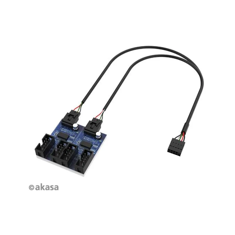 AKASA - USB 2.0 interný HUB 1-4 (AK-CBUB64-30BK)