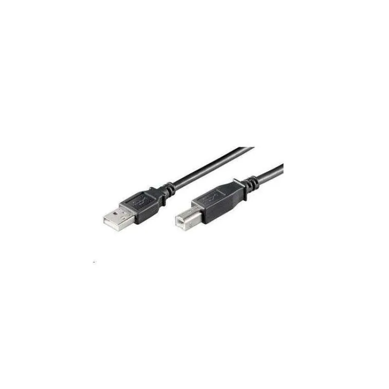 PremiumCord Kabel USB 2.0, A-B 5m, barva černá (ku2ab5bk)