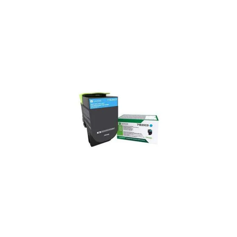 Lexmark CS/CX31/41/51x Cyan Toner Cartridge Return - 2 300 stran (71B20C0)