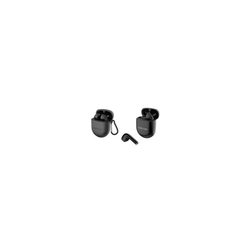 Canyon TWS-6, True Wireless Bluetooth slúchadlá do uší, nabíjacia stanica v kazete, čierne (CNS-TWS6B)