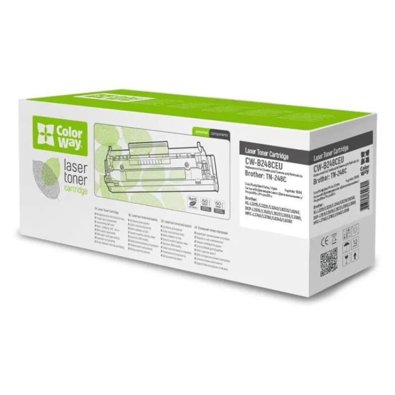 COLORWAY kompatibilní toner pro BROTHER TN-248C/ Cyan/ 1 000 stran (CW-B248CEU)