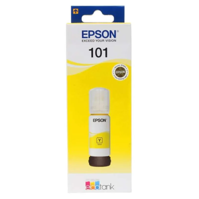 Epson inkoustová náplň/ T03V44A/ 101 EcoTank/ L6160/ L6170/ L6190/ L4150/ L4160/ Žlutá (C13T03V44A)